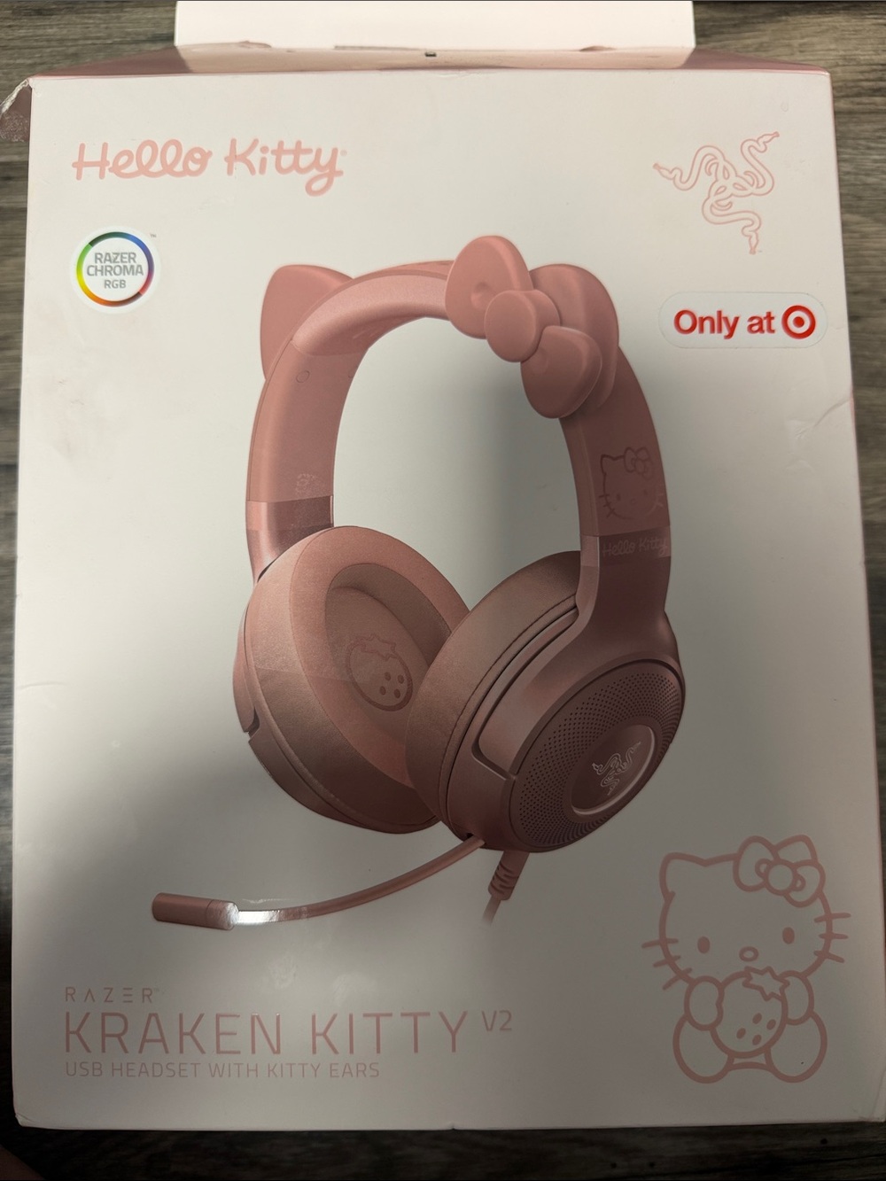 Razer Hello Kitty Kraken Kitty V2 Headset in Pink Rose